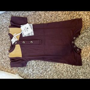 Color block shortie - Fudge